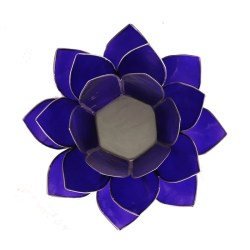 lotus sfeerlicht, Lotus sfeerlicht blauw 5e chakra zilverrand